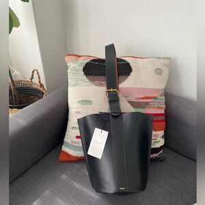 Soeur x Veronica Beard Saul Mini Bucket Bag in Black NEW